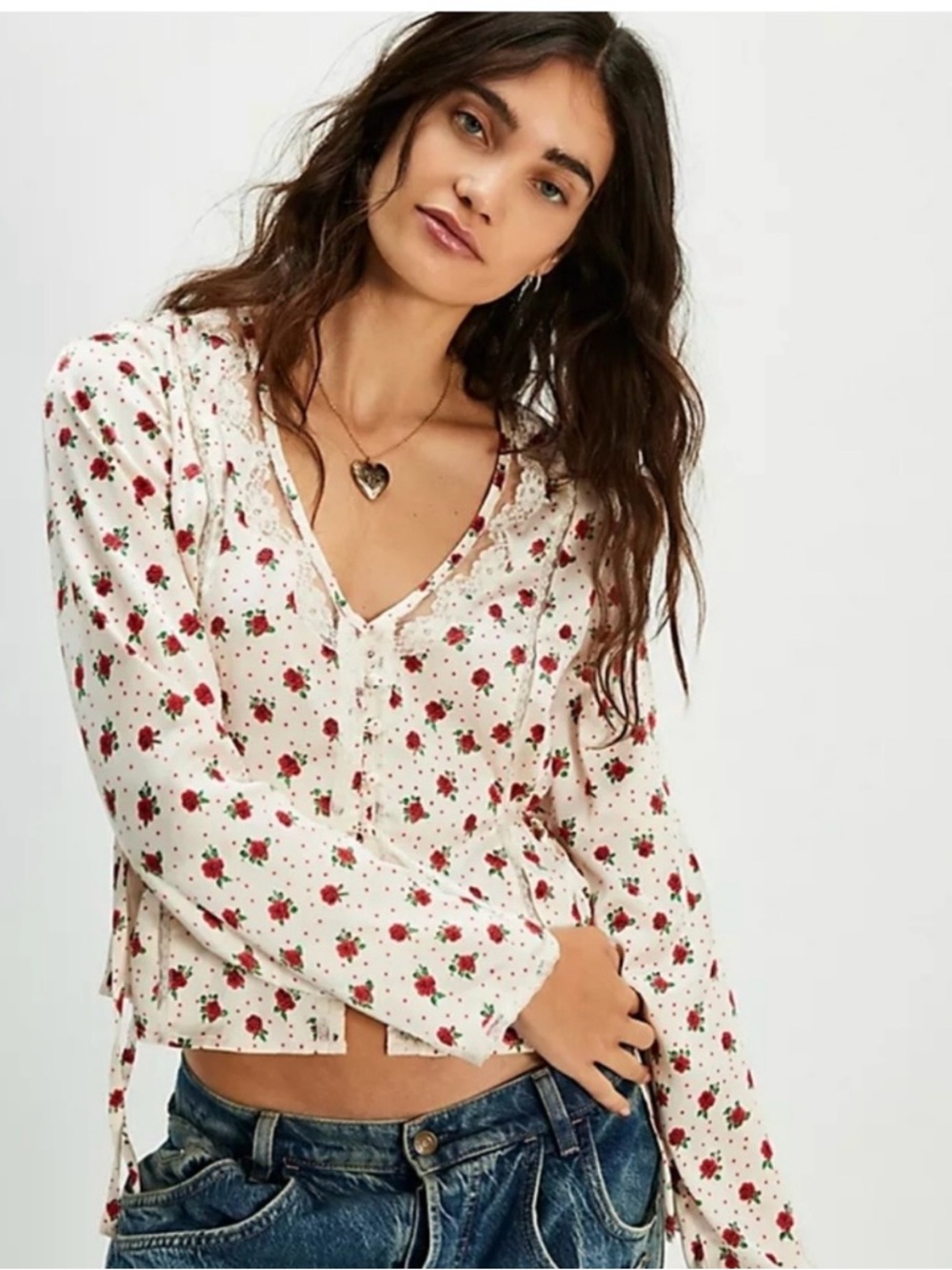 Free People Field of Roses Top- Sold Out